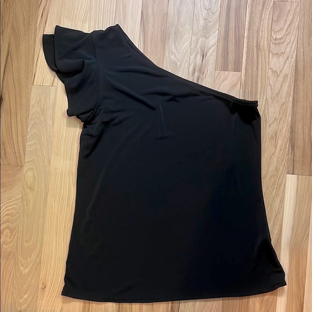 Banana Republic Black One-Shoulder Top